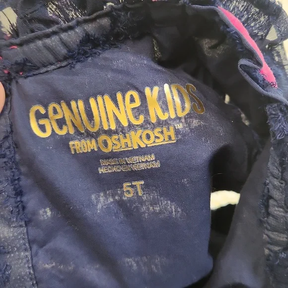 Teared blue heart dress by OshKosh, size 5 - Picture 4 of 5